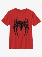 Marvel Spider-Man 2 Game Black Spider Venom Icon Youth T-Shirt