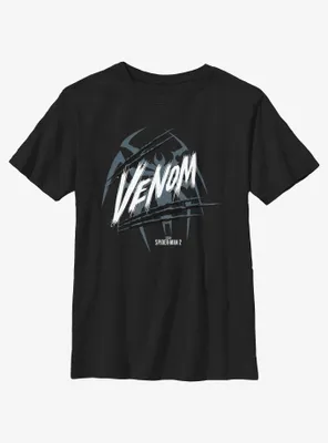 Marvel Spider-Man 2 Game Venom Logo Youth T-Shirt