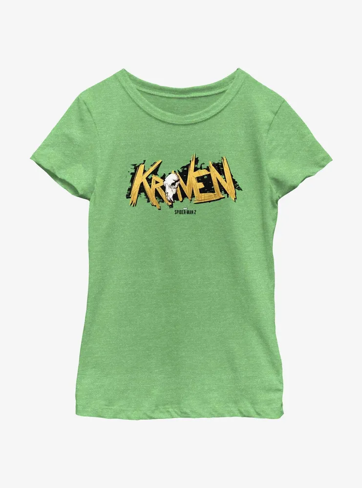 Marvel Spider-Man 2 Game Kraven Logo Youth Girls T-Shirt