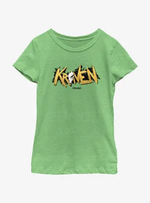 Marvel Spider-Man 2 Game Kraven Logo Youth Girls T-Shirt