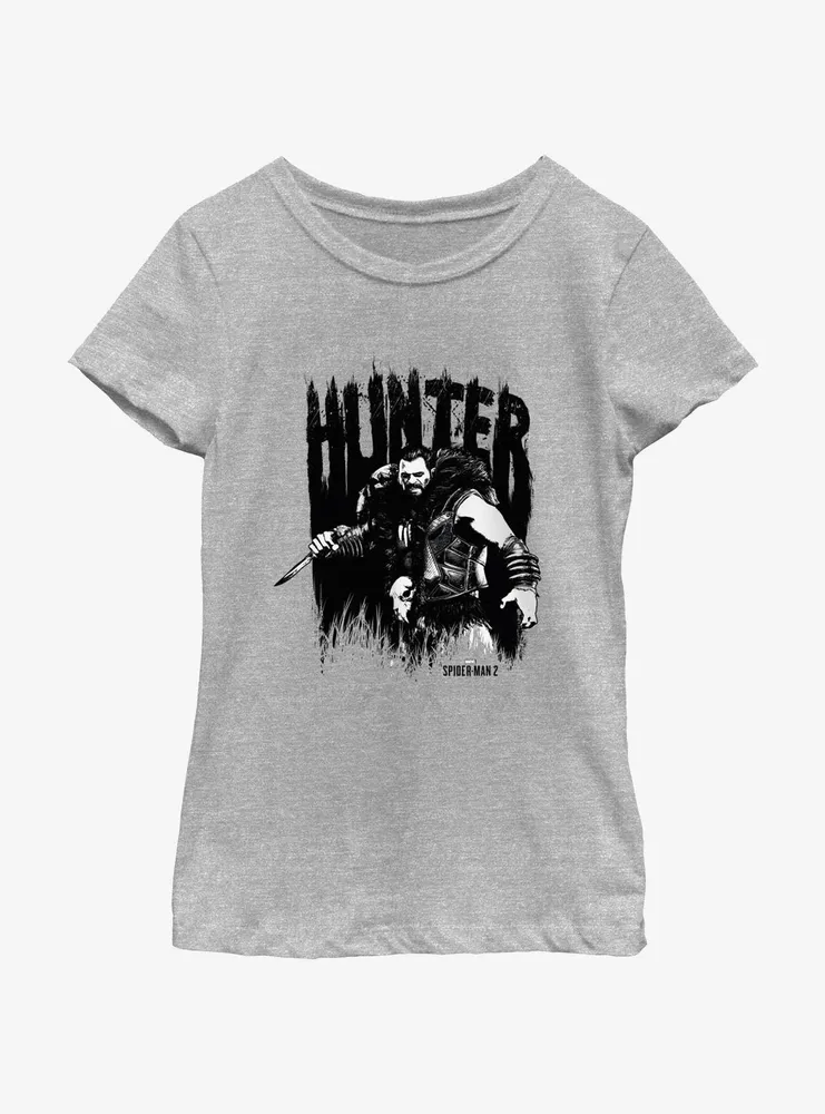 Marvel Spider-Man 2 Game Hunter Kraven Portrait Youth Girls T-Shirt