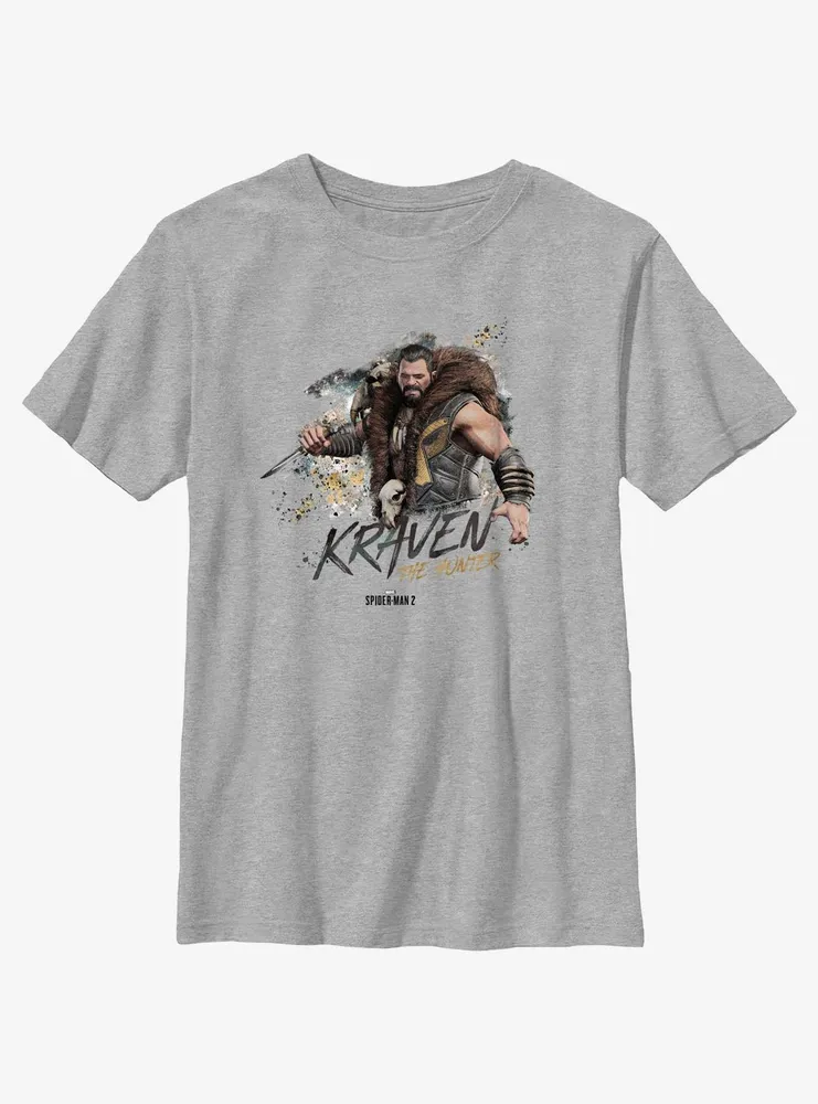 Marvel Spider-Man 2 Game Kraven The Hunter Character Youth T-Shirt