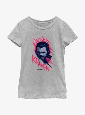 Marvel Spider-Man 2 Game Kraven Face Youth Girls T-Shirt