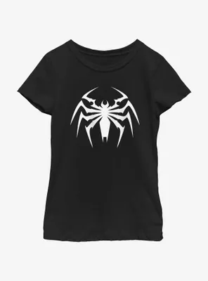 Marvel Spider-Man 2 Game Venom Spider Icon Youth Girls T-Shirt