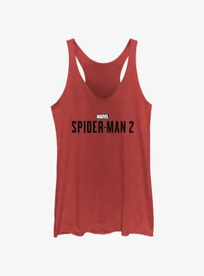 Marvel Spider-Man 2 Game Black Logo Womens Tank Top