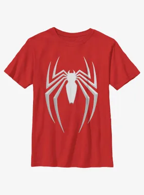Marvel Spider-Man 2 Game Gray Spider Icon Youth T-Shirt