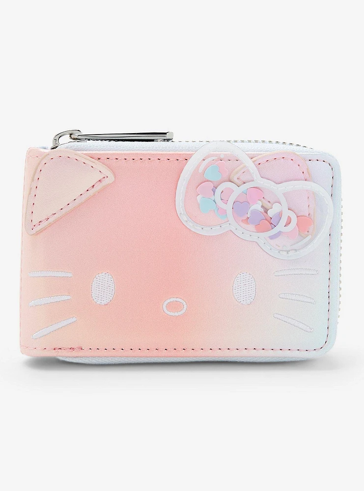 Loungefly Hello Kitty Confetti Pastel Mini Zipper Wallet