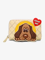 Loungefly Pound Puppies Fuzzy Hound Zipper Wallet