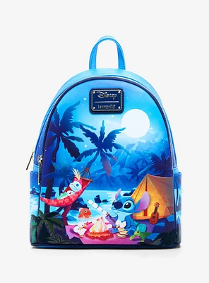 Loungefly Disney Stitch Scrump Camp Glow-In-The-Dark Mini Backpack