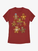 Marvel Avengers Gingerbread Cookies Womens T-Shirt