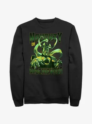 Marvel Loki Naughty Or Mischievous Sweatshirt