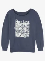 Marvel The Nice List Womens Slouchy Sweatshirt