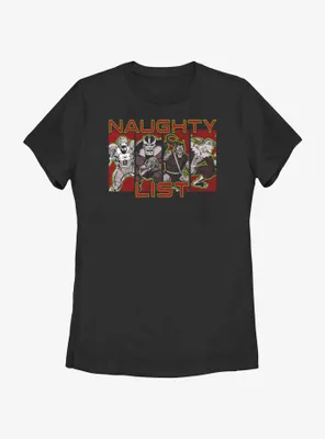 Marvel Naughty List Coal Squad Womens T-Shirt