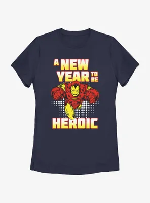 Marvel Iron Man New Year Womens T-Shirt