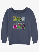 Marvel On The Naughty List Womens Slouchy Sweatshirt