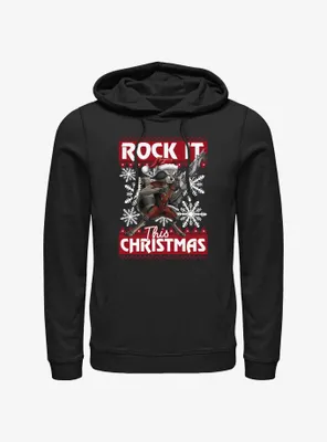 Marvel Guardians Of The Galaxy Rocket Ugly Holiday Hoodie