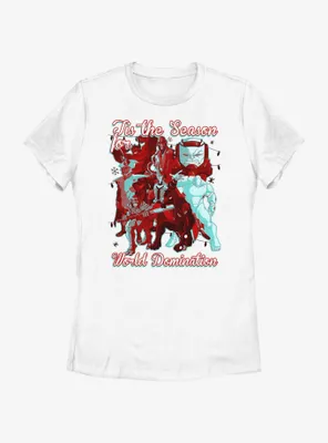 Marvel Avengers Tis The Season For World Domination Womens T-Shirt