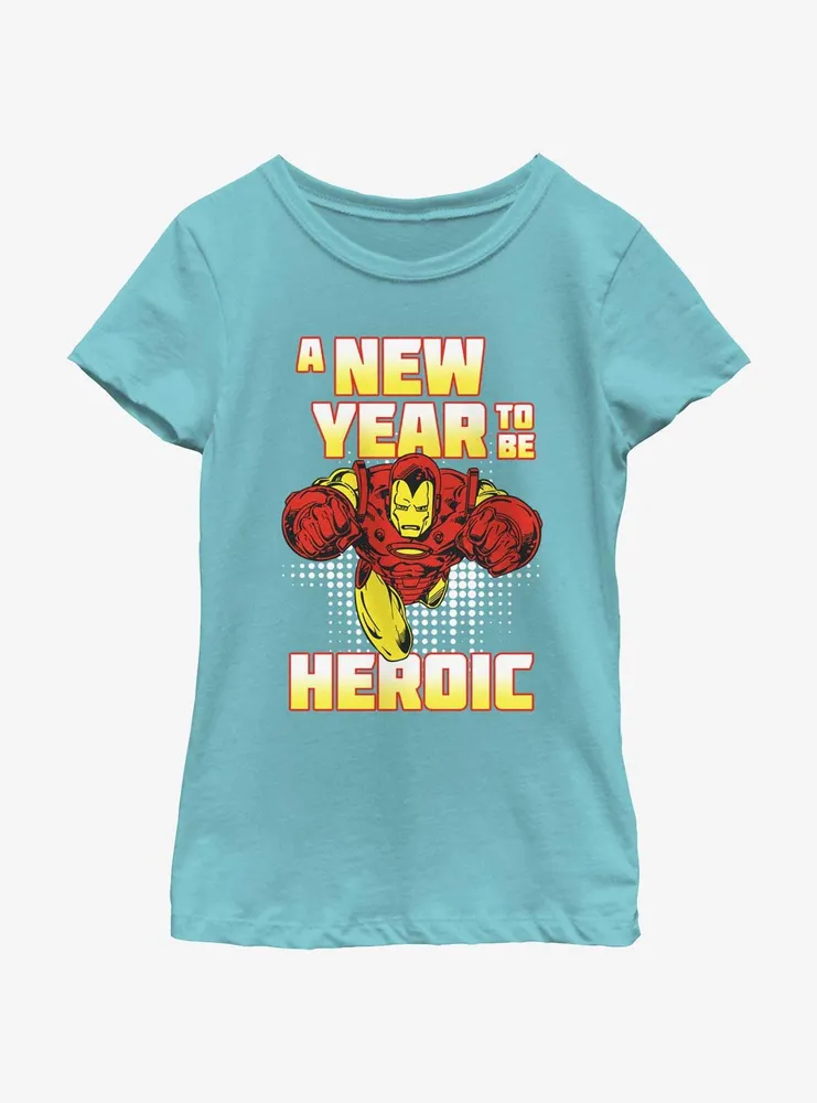 Marvel Iron Man New Year Youth Girls T-Shirt