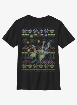 Marvel Avengers Gauntlet Ugly Holiday Youth T-Shirt
