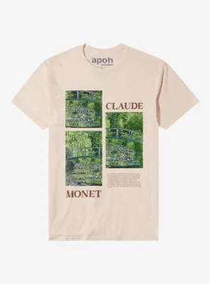 Apoh London Claude Monet Panel Boyfriend Fit Girls T-Shirt