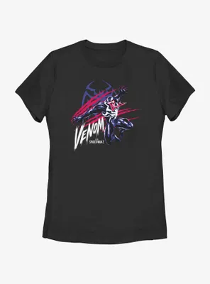 Marvel Spider-Man 2 Game Venom Scratch Portrait Womens T-Shirt