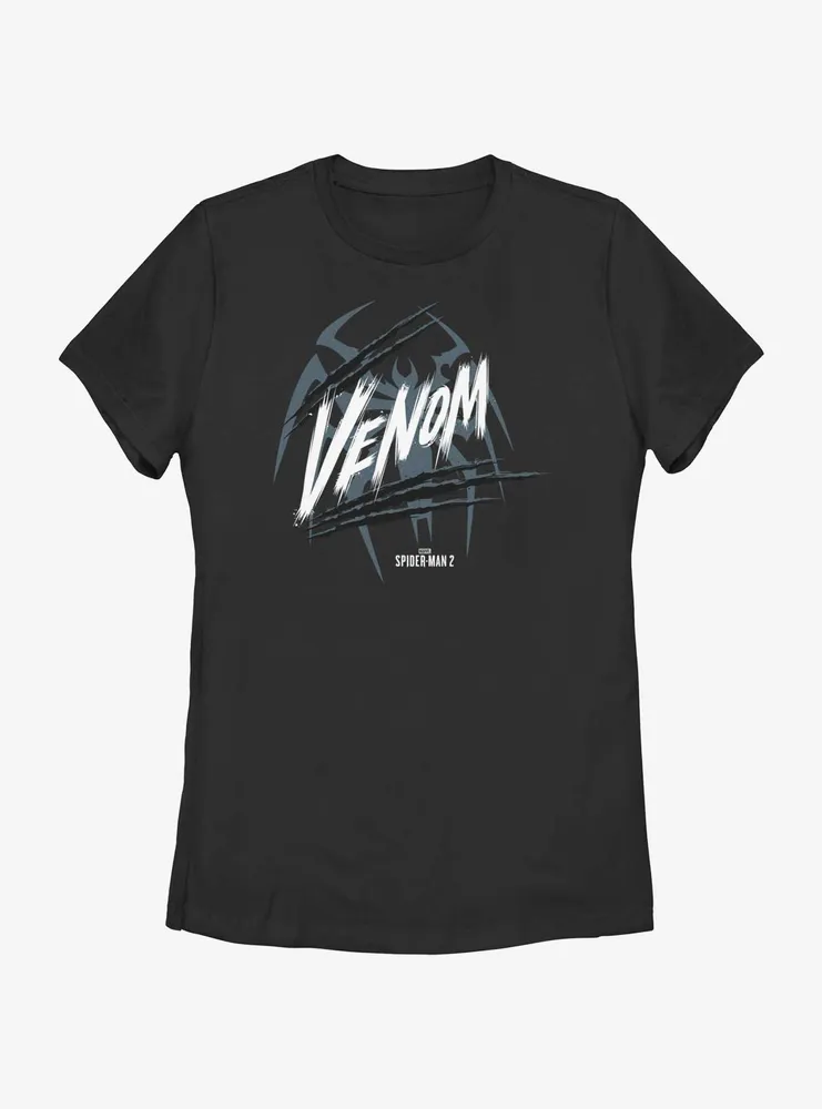 Marvel Spider-Man 2 Game Venom Logo Womens T-Shirt