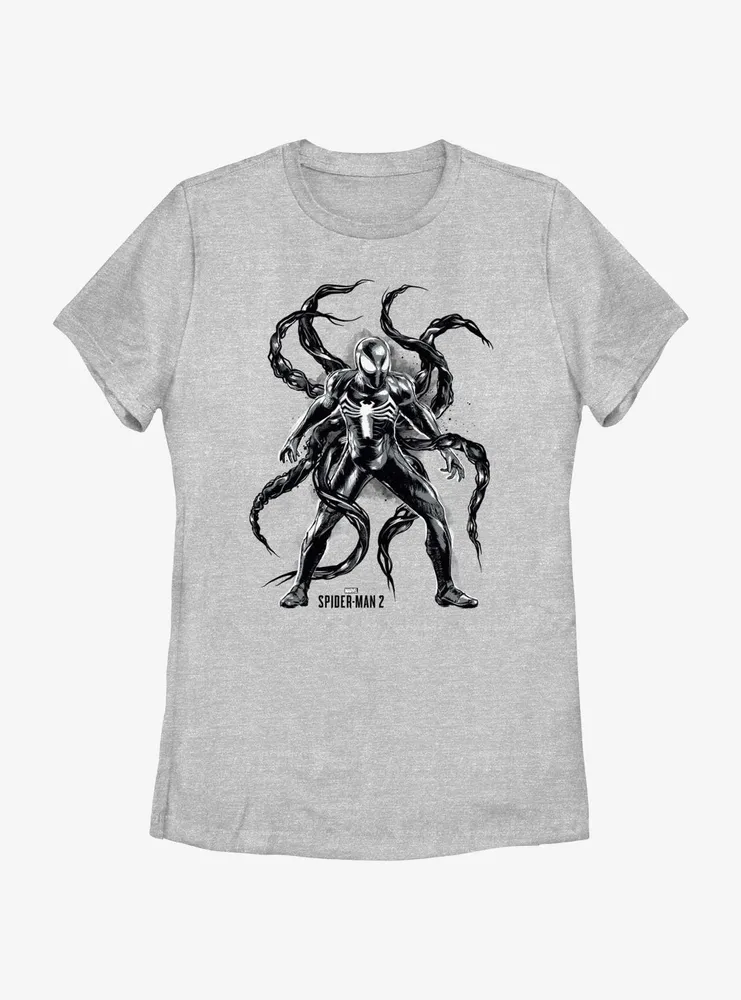 Marvel Spider-Man 2 Game Venom Tentacles Womens T-Shirt