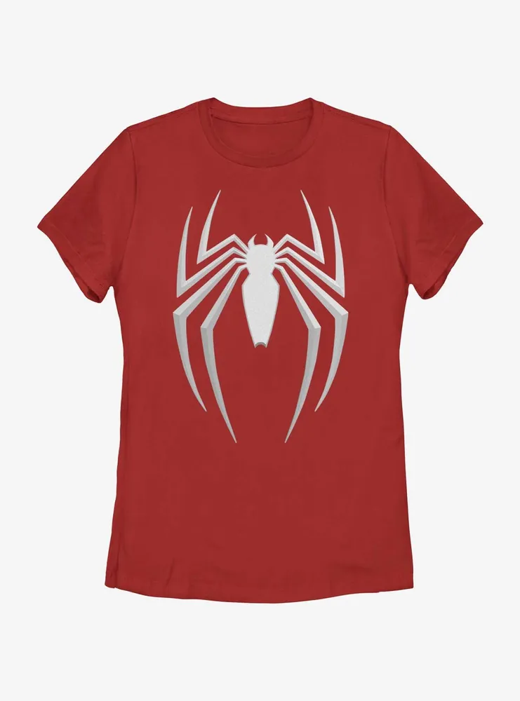 Marvel Spider-Man 2 Game Gray Spider Icon Womens T-Shirt