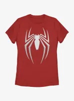 Marvel Spider-Man 2 Game Gray Spider Icon Womens T-Shirt