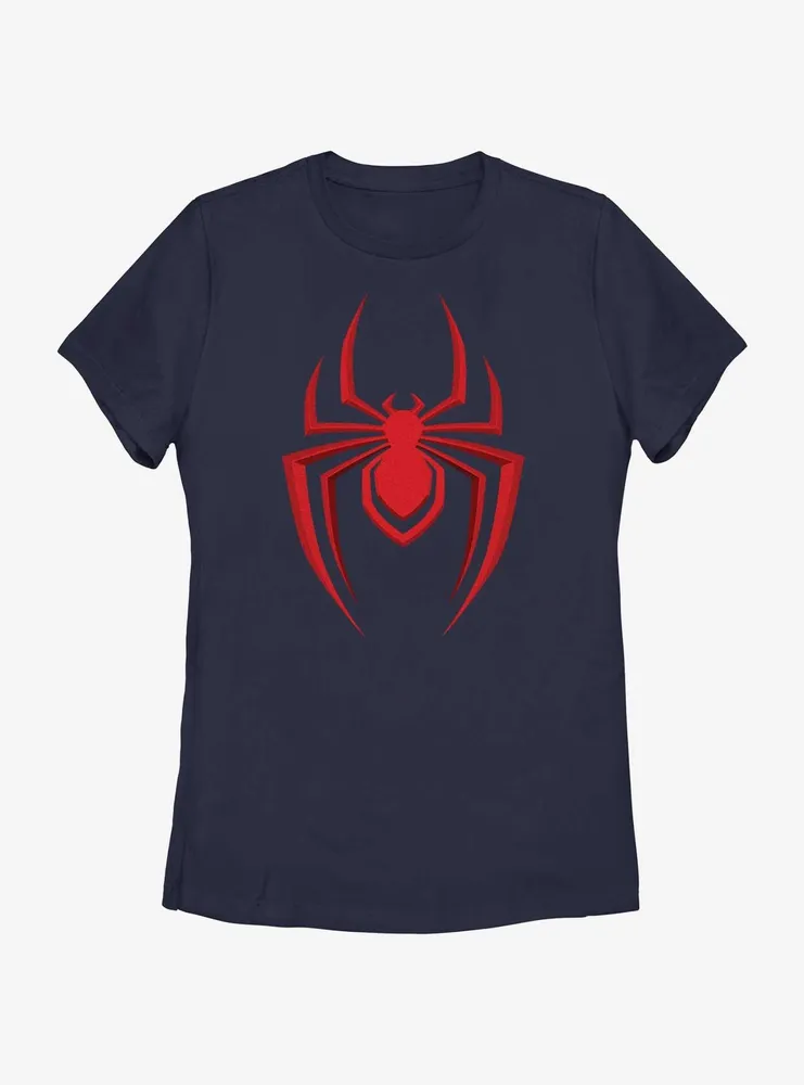 Marvel Spider-Man 2 Game Red Spider Icon Womens T-Shirt