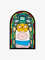 Adventure Time BMO, Jake, & Finn Stained Glass Portrait Enamel Pin - BoxLunch Exclusive