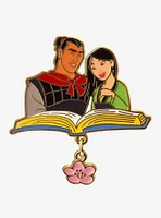 Disney Mulan Shang & Mulan Reading Dangling Charm Enamel Pin — BoxLunch Exclusive