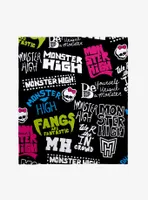 Monster High Title Graffiti Throw Blanket