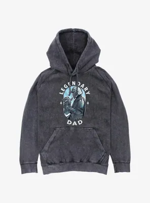 Star Wars The Mandalorian Legendary Dad Mineral Wash Hoodie