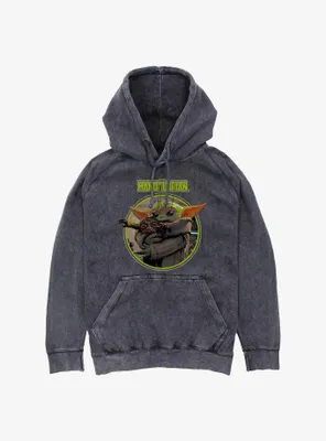 Star Wars The Mandalorian Grogu & An Anzellan Mineral Wash Hoodie BoxLunch Web Exclusive