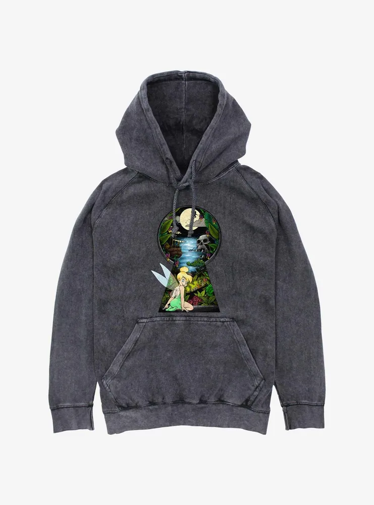 Disney Tinker Bell Keyhole Mineral Wash Hoodie