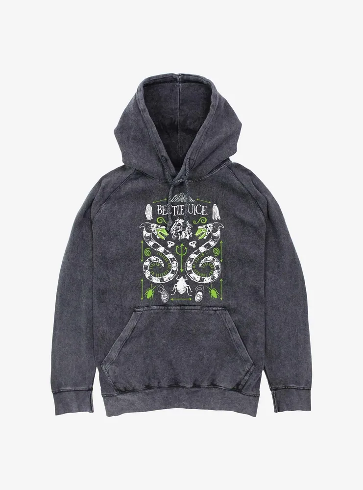 Beetlejuice Sandworm Mineral Wash Hoodie