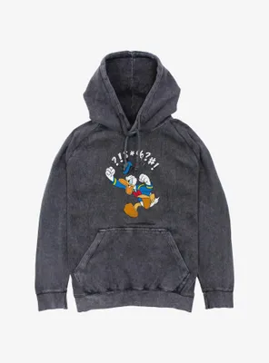 Disney Donald Duck Angry Jump Mineral Wash Hoodie