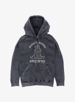 Winnie The Pooh Moody Eeyore Mineral Wash Hoodie