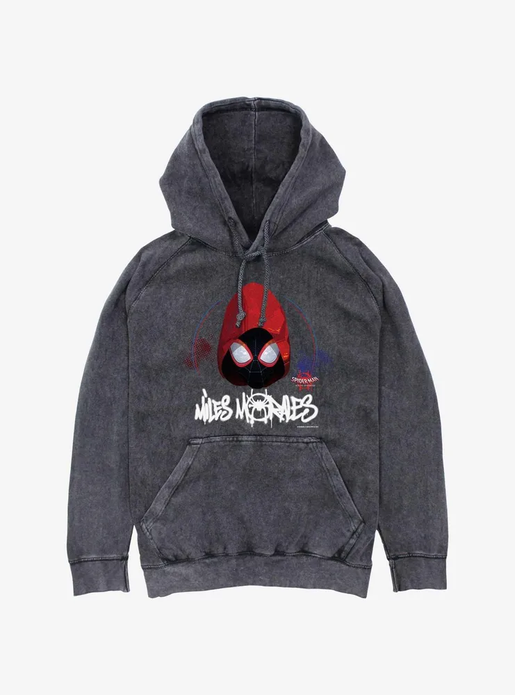 Marvel Spider-Man Hooded Miles Mineral Wash Hoodie