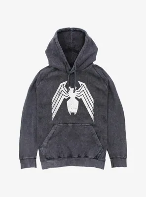 Marvel Venom Logo Classic Mineral Wash Hoodie