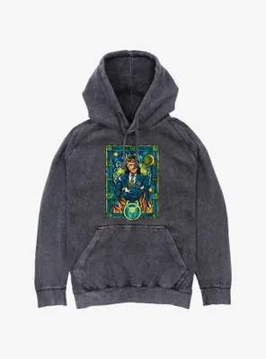Marvel Loki Stained Glass Mineral Wash Hoodie