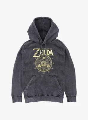 The Legend of Zelda Triforce Runes Mineral Wash Hoodie