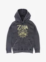 The Legend of Zelda Triforce Runes Mineral Wash Hoodie