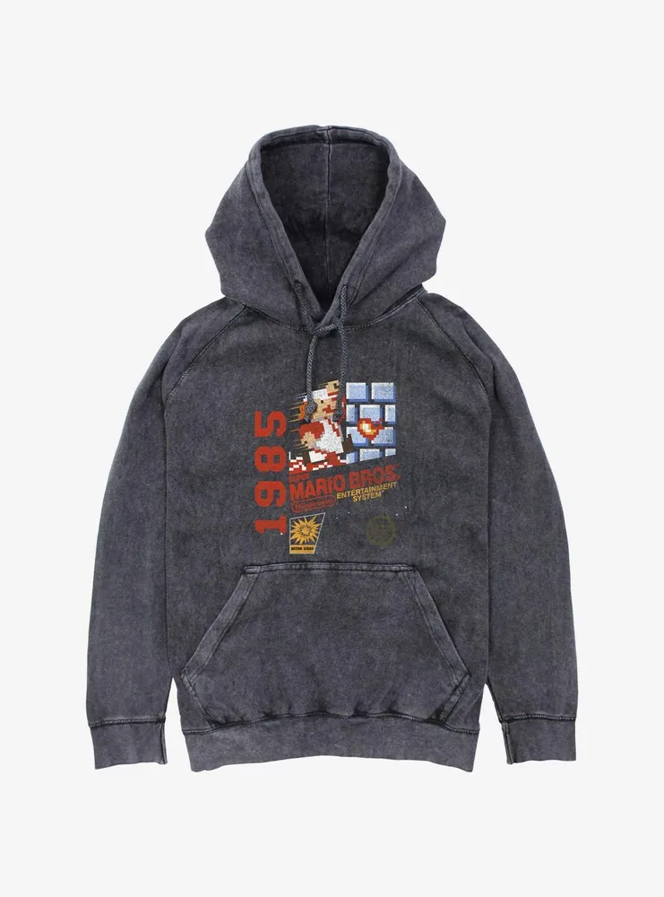 Super Mario Bros. 1985 Vintage Mineral Wash Hoodie