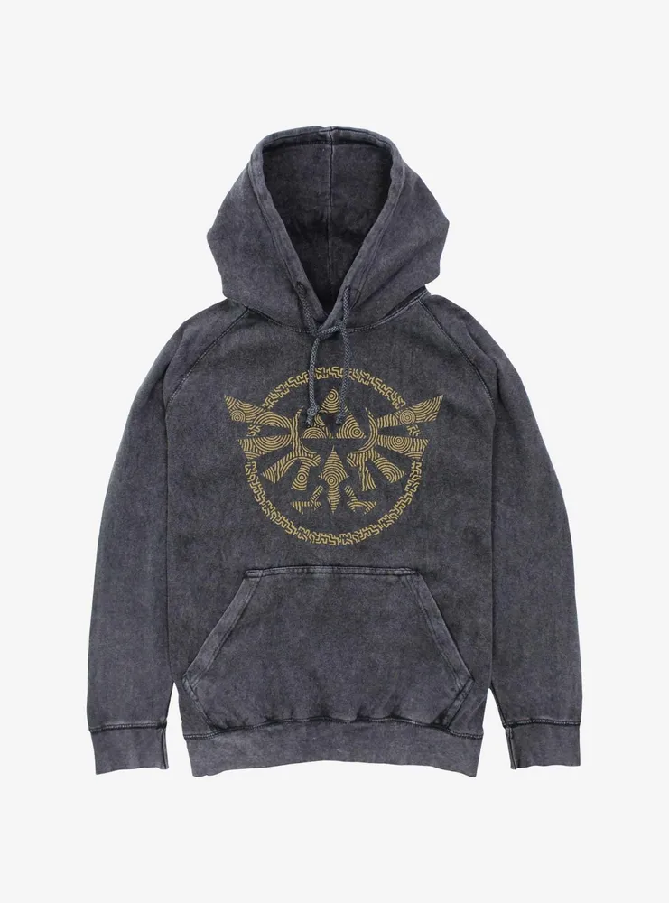 The Legend Of Zelda: Tears Kingdom Hyrule Crest Mineral Wash Hoodie