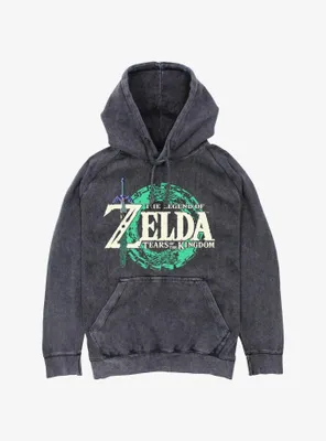 The Legend Of Zelda: Tears Kingdom Logo Mineral Wash Hoodie