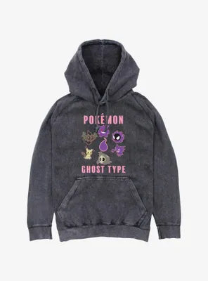 Pokemon Team Ghost Group Mineral Wash Hoodie