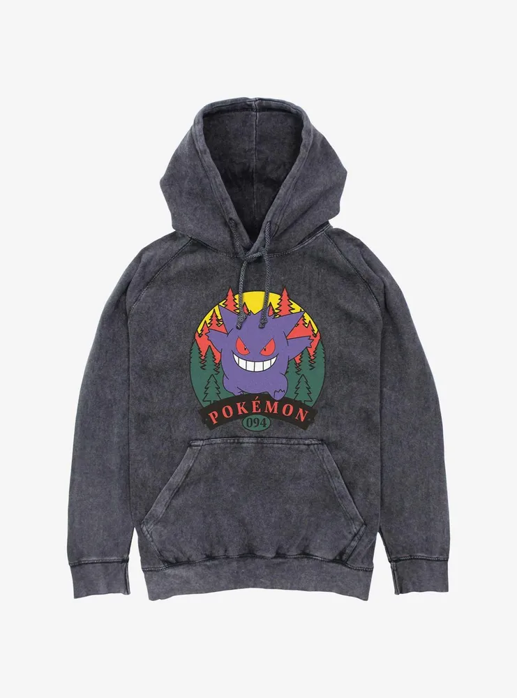 Pokemon Gengar Attack Mineral Wash Hoodie