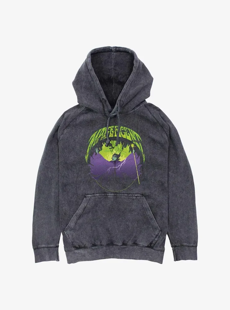 Disney Sleeping Beauty Maleficent Rock Mineral Wash Hoodie